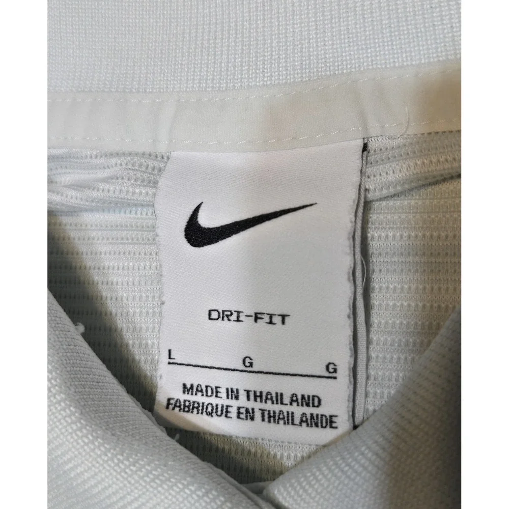 Nike Victory Dri-FIT Golf Polo Ribbed Shirt Womens Large Light Mint Green Golf